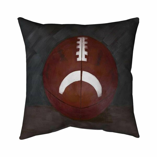 Fondo 26 x 26 in. Football Ball-Double Sided Print Indoor Pillow FO2794698